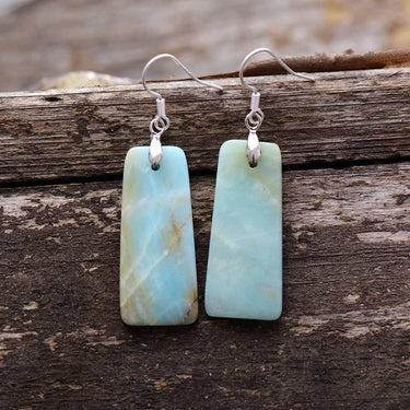 Natural Tranquility Amazonite Earrings-Your Soul Place